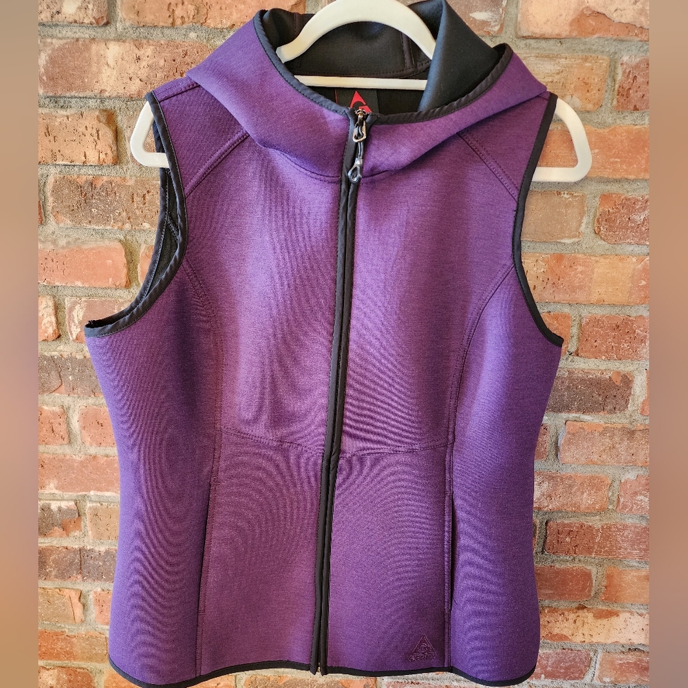 Gerry Full Zip Hooded Vest Purple Woman's Size XL